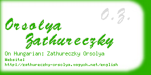 orsolya zathureczky business card